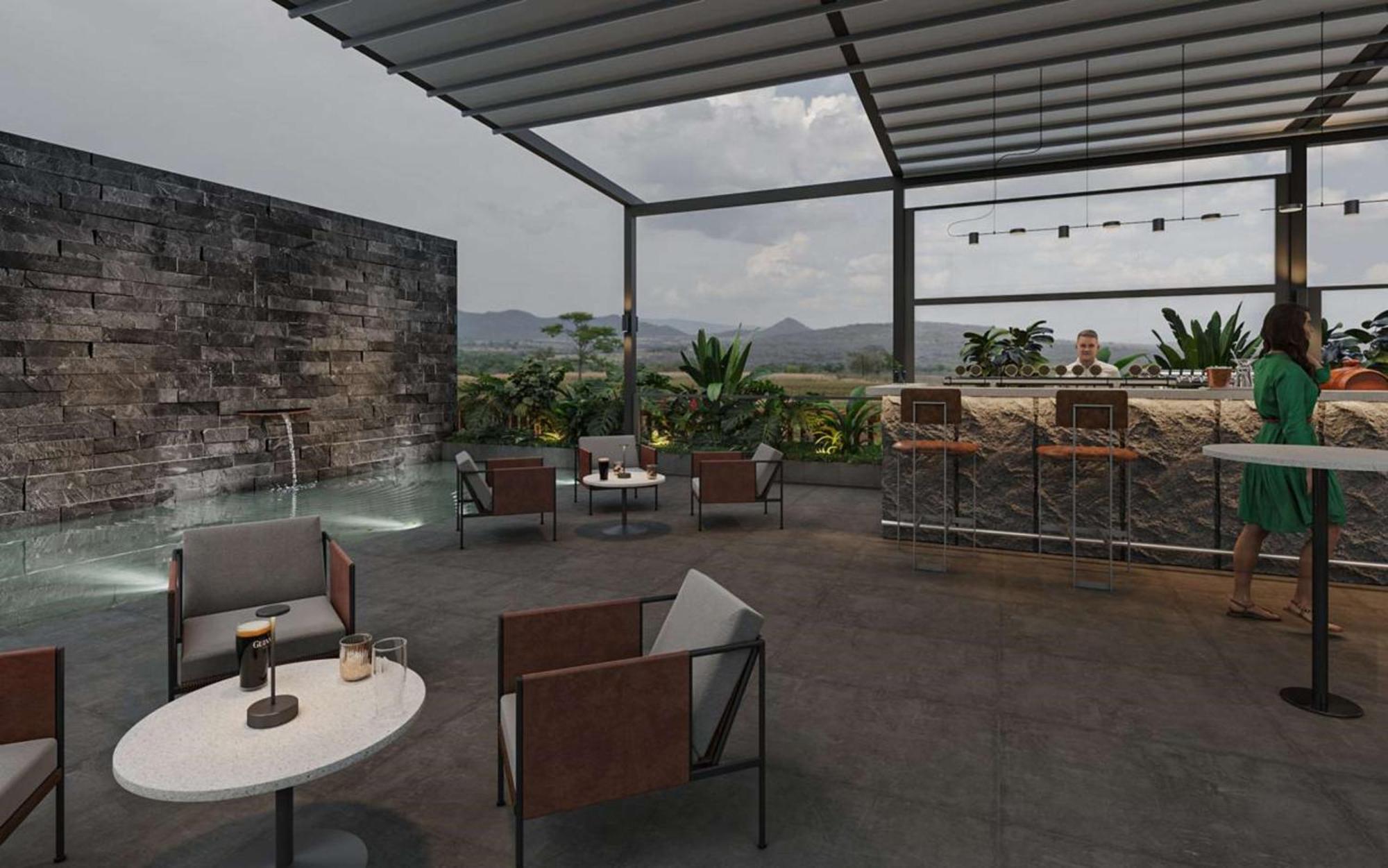 Radisson Resort And Spa Lonavla Exterior foto 3D rendering of a rooftop bar
